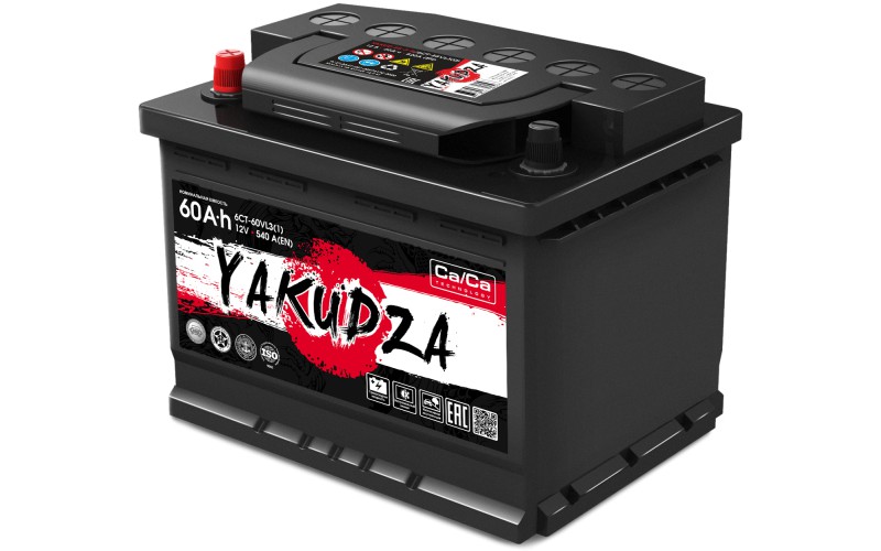 Автомобильный аккумулятор YAKUDZA 6СТ-60.1 VL