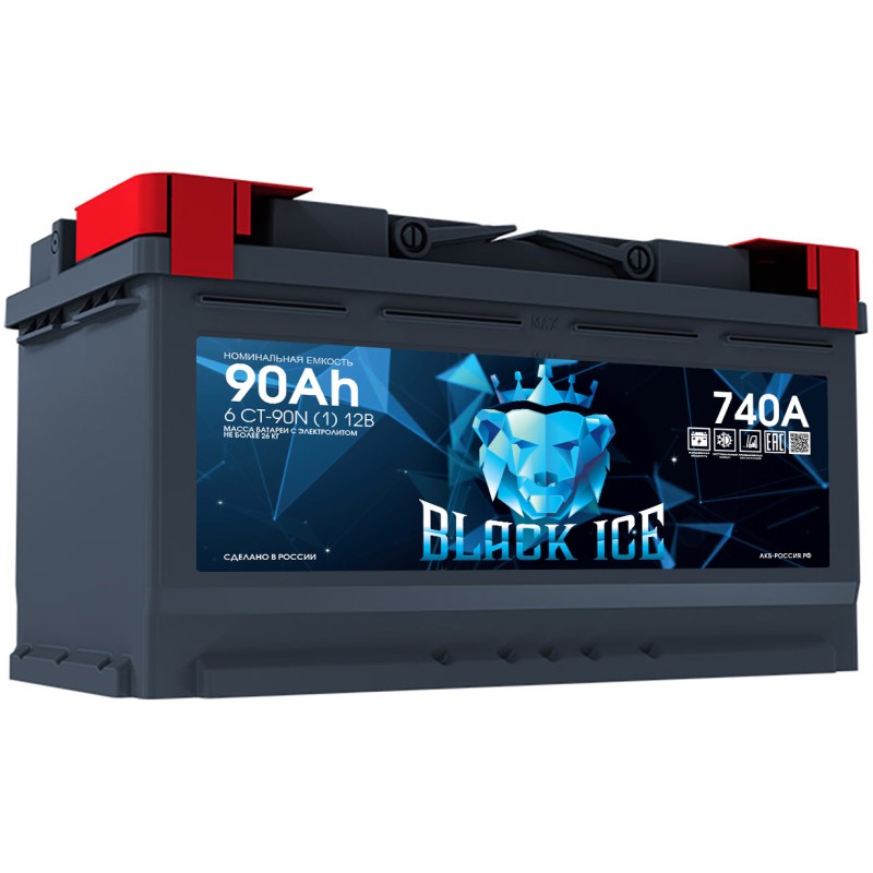 Аккумулятор BLACK ICE CLASSIC 6СТ-90.1 прямая полярность - BI9011