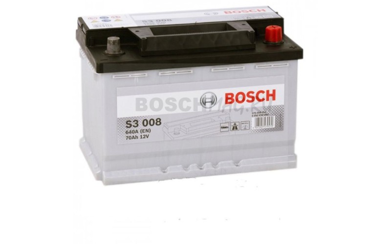 Автомобильный аккумулятор BOSCH S3 008   0092S30080  70 Ач (A/h)  обратная полярность  -  570409064