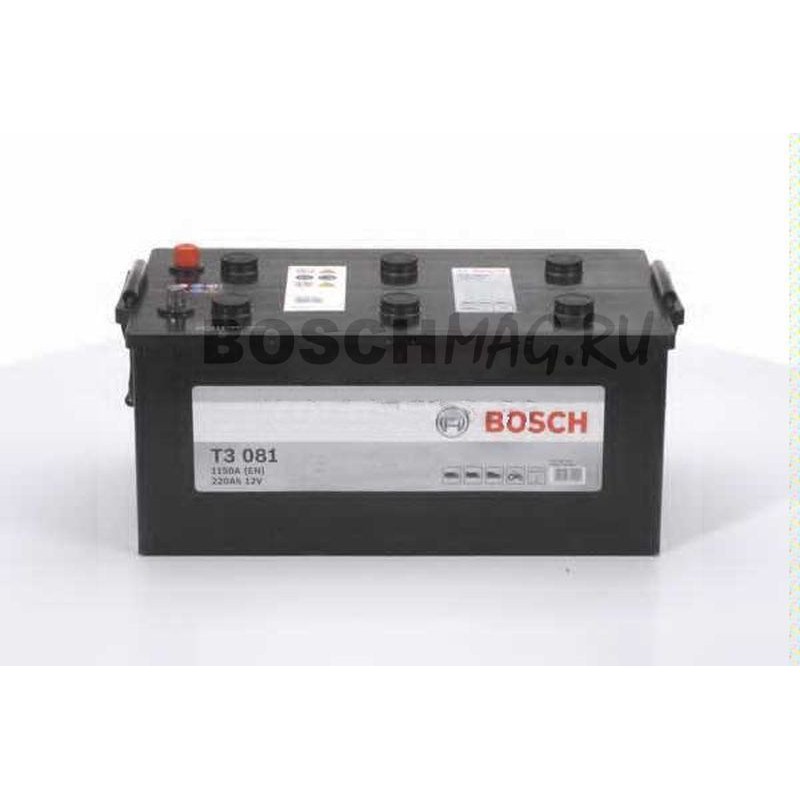 Автомобильный аккумулятор BOSCH T3 081   0092T30810  220 Ач (A/h)  прямая полярность  -  720018115