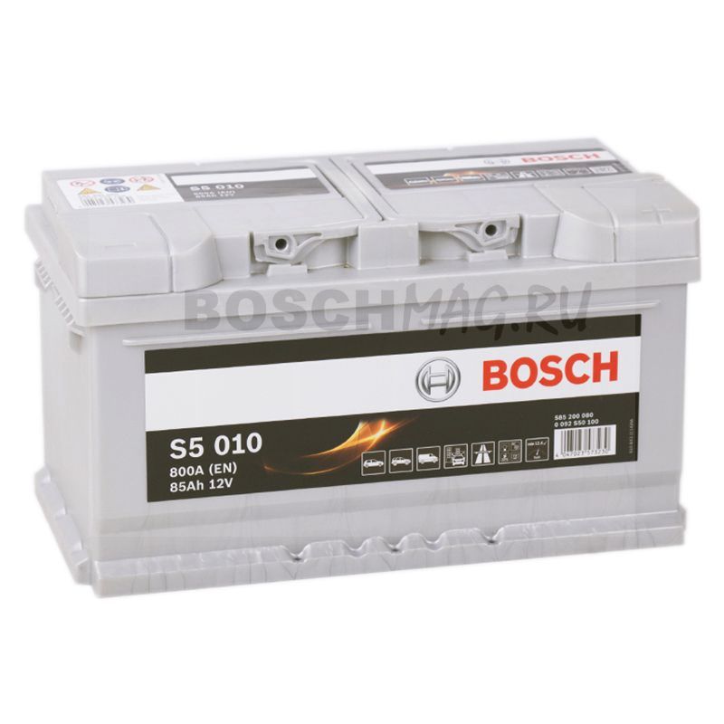 Автомобильный аккумулятор BOSCH S5 010   0092S50100  85 Ач (A/h)  обратная полярность  -  585200080
