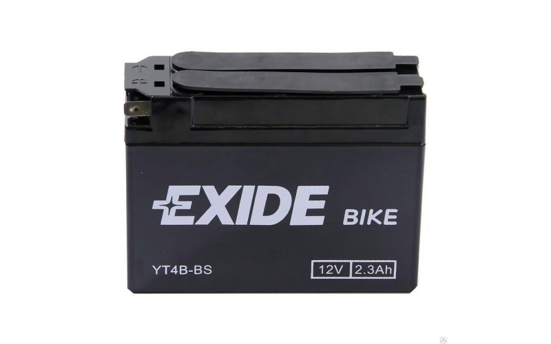 Мото аккумулятор EXIDE BIKE 12V 2.3 Ач (A/h) - YT4B-BS