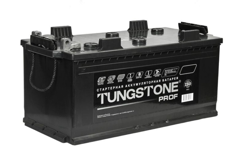 Автомобильный аккумулятор Tungstone Prof 6СТ-210.4 210 Ач (A/h) прямая полярность (болт) - TN21041T