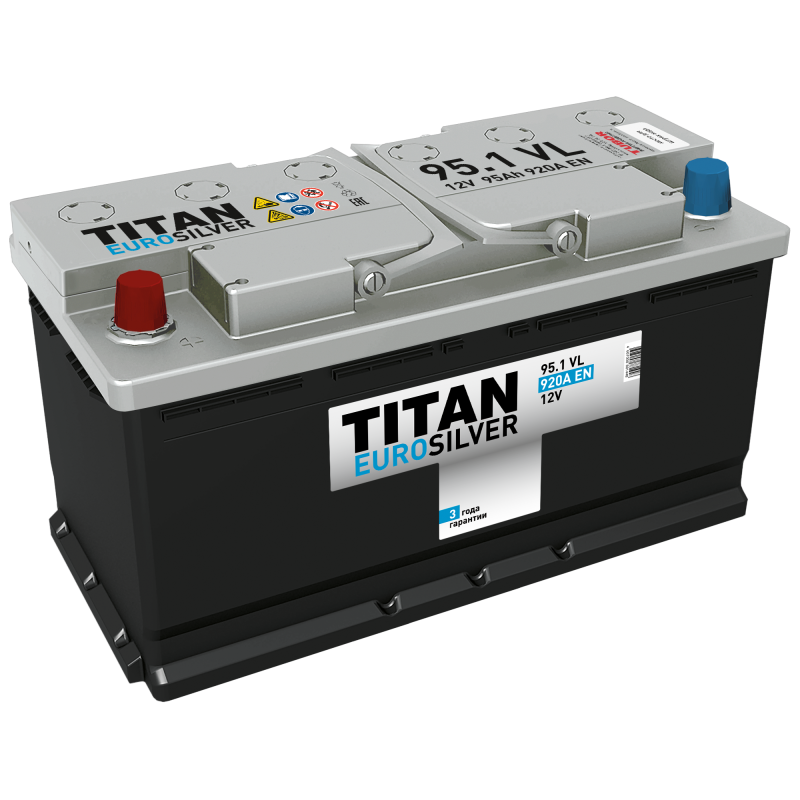 Автомобильный аккумулятор TITAN EUROSILVER 6СТ-95.1 VL