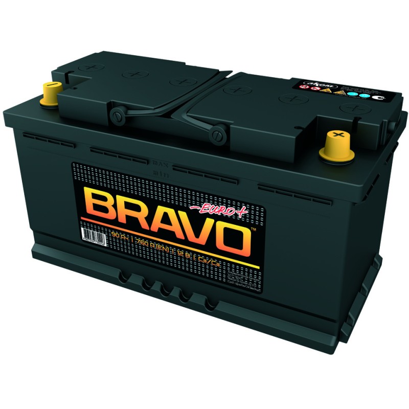 Аккумулятор BRAVO 6CT-90.0 обратная полярность BR9001