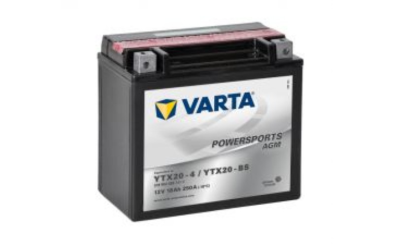 Мото аккумулятор VARTA AGM 518902026 18 Ач (A/h) - YTX20-BS    