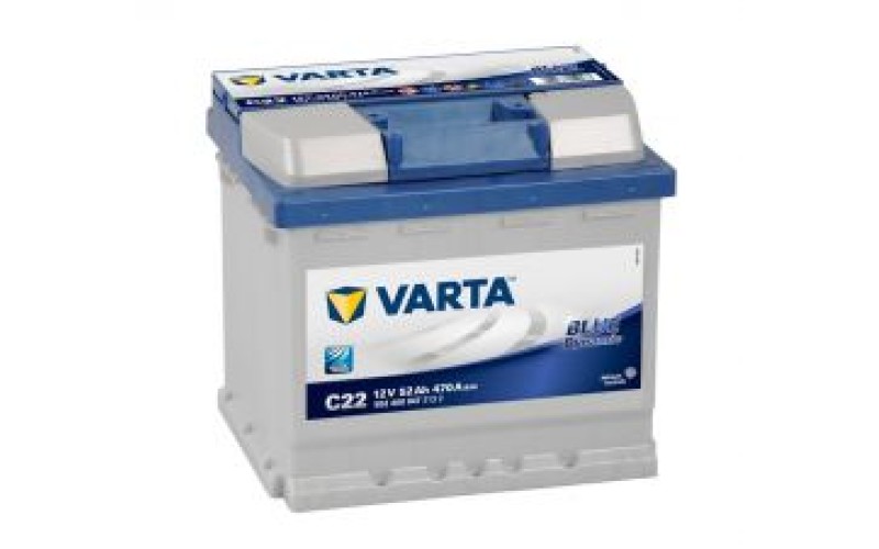 Автомобильный аккумулятор VARTA Blue Dynamic  C22   52 Ач (A/h) обратная полярность - 552400047