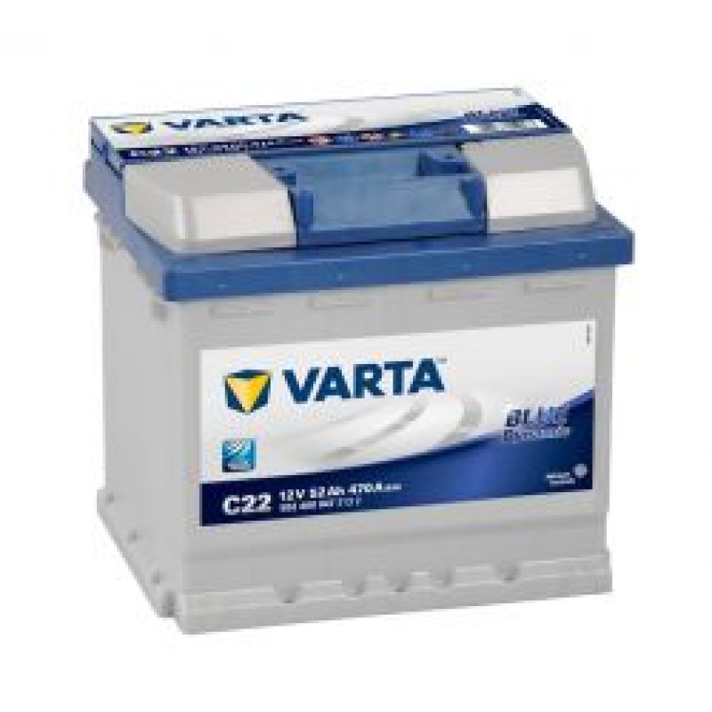Автомобильный аккумулятор VARTA Blue Dynamic  C22   52 Ач (A/h) обратная полярность - 552400047